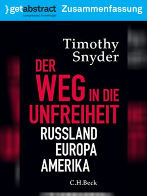 cover image of Der Weg in die Unfreiheit (Zusammenfassung)